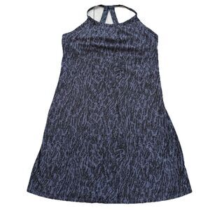 Eddie Bauer Harmony Athletic Halter Dress Indigo Imprint Athleisure Sporty
